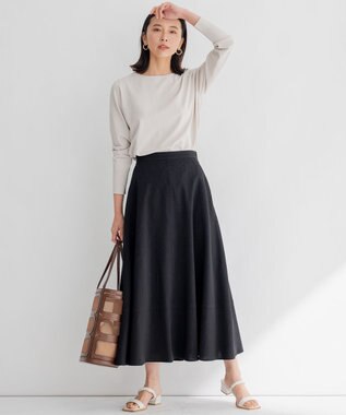 23区 S 【前後着用可能】レーヨンポリエステルストレッチ カーディガン ベージュ系