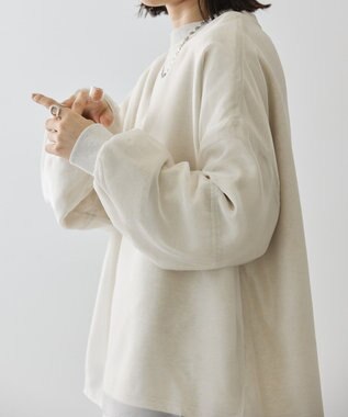 AMERICAN HOLIC オーガンジーレイヤードスウェット Ivory