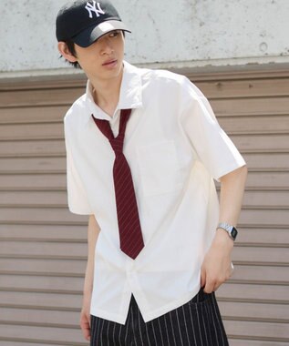 WEGO クロップドSSムジシャツ ホワイト
