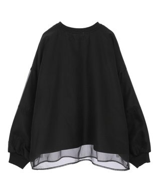 AMERICAN HOLIC オーガンジーレイヤードスウェット Charcoal Gray