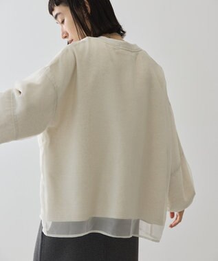 AMERICAN HOLIC オーガンジーレイヤードスウェット Ivory