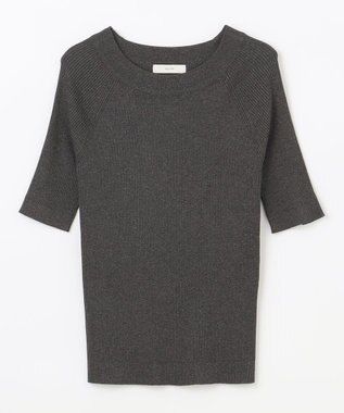 ANY ラメリブニット チャコール