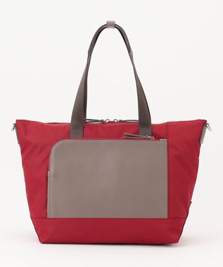 Y'SACCS ナイロン×リサイクルレザー　コンビマルチトート