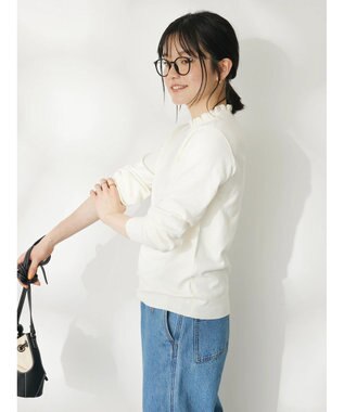 CRAFT STANDARD BOUTIQUE エリシャーリングニットプルオーバー White