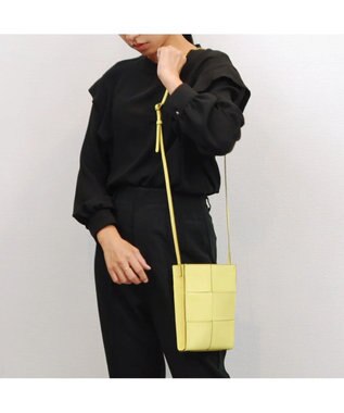 UNBILLION ペルケ perche / イントレチャート姫路レザーショルダー イエロー