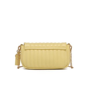 style code 【MERCURYDUO/マーキュリーデュオ】ストライプキルティング　フラップショルダーバッグ イエロー