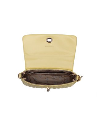 style code 【MERCURYDUO/マーキュリーデュオ】ストライプキルティング　フラップショルダーバッグ イエロー