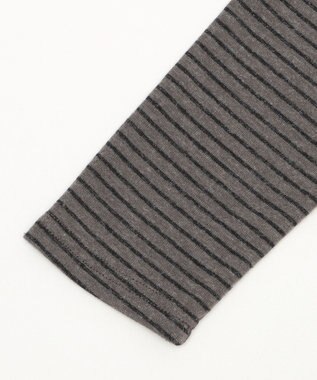 WEGO チョーカー付きボーダーロゴトップ グレー