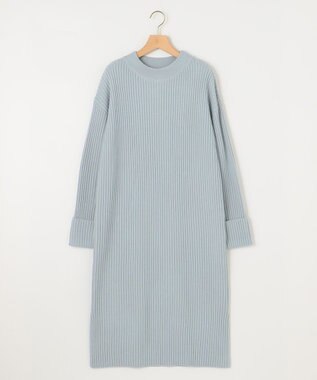 組曲 バルキーニット ワンピース サックスブルー系