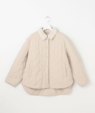 自由区 S キルト アウター ライトベージュ