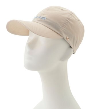 MOONBAT PAUL&JOE ACCESSOIRES(ポール&ジョー）ロゴ入り 深キャップ 帽子 ネコチャーム付 UVカット ホワイト