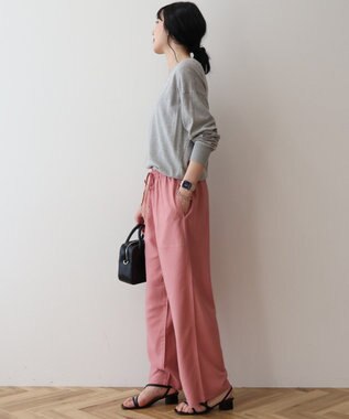 AMERICAN HOLIC 【接触冷感】ベイカーリラックスパンツ Pink