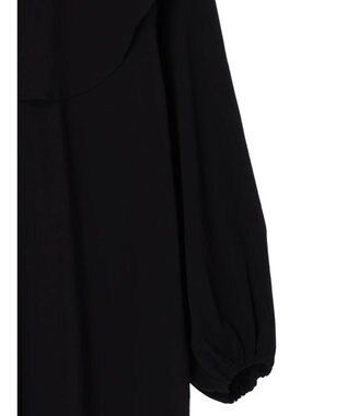 CRAFT STANDARD BOUTIQUE レーヨンデシンフリルチュニック Black