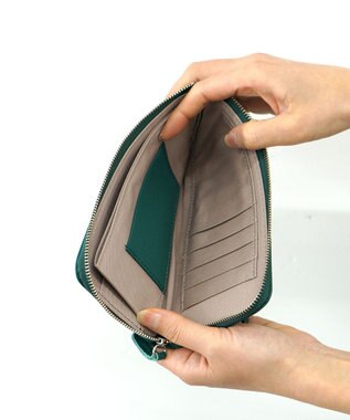 FOLNA RD アドリアレザー スマートLファスナー長財布 ブラック