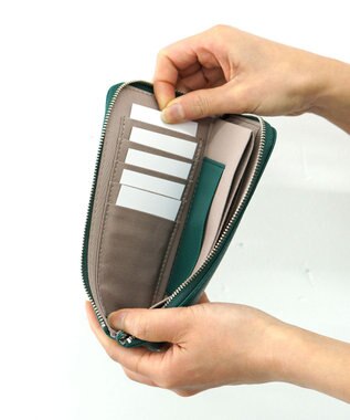 FOLNA RD アドリアレザー スマートLファスナー長財布 ブラック