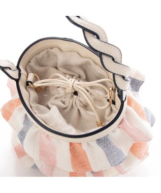 UNBILLION cachecache ミニフリルバケツ型2wayショルダーバッグ ミックス