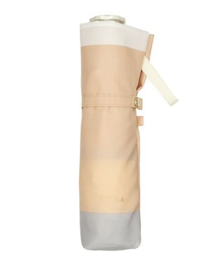 MOONBAT FURLA  折りたたみ傘 カラーボーダー 大きめ55cm 日本製 グレー