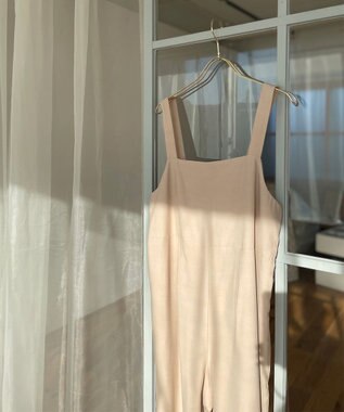 Feroux 【洗える】バックリボン オールインワン ベージュ系