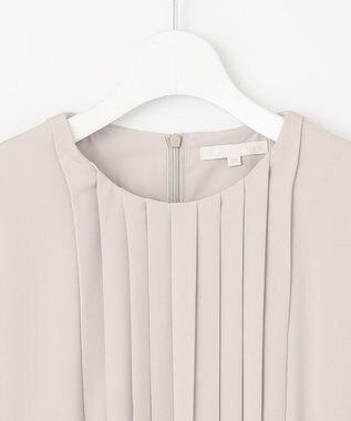 自由区 【ご好評につき追加生産・洗える】ライトサテン ワンピース ライトグレー系