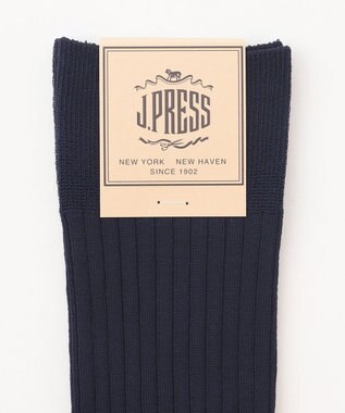J.PRESS MEN 【J.PRESS BASIC】ハイゲージリブ ソックス ネイビー系