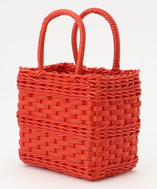 LA BAGAGERIE 【maison vert】【再生ポリエチレン使用】チューブかごバッグ レッド