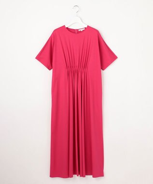 自由区 リラクシージャージー ドレス マゼンタ