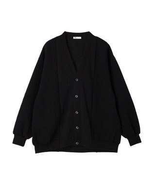 CRAFT STANDARD BOUTIQUE JQカット切り替えカーディガン1 Black