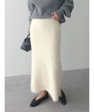 Green Parks ・Ｐｅｔｉｔ　Ｆｌｅｕｒ　シャギーニットスカート Ivory