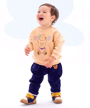 MIKI HOUSE HOT BISCUITS 【80-110cm】【NEW Color Series】裏毛パイル素材 トレーナー ベージュ