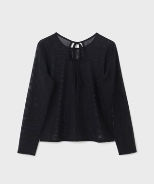 GRACE CONTINENTAL チュールシアートップ ブラック