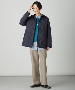 J.PRESS LADIES KNIT BASIC クルーネック カーディガン エメラルド系