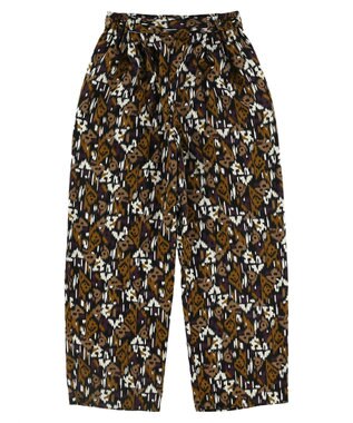 Green Parks アート柄イージーパンツ Purple