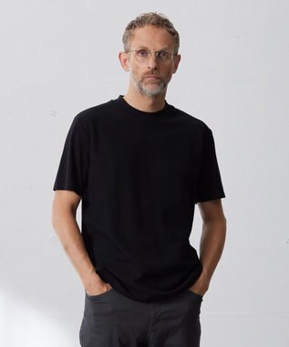 J.PRESS MEN ヴァーティカルケーブルTシャツ ブラック系