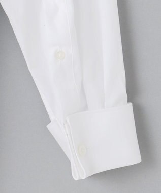 GOTAIRIKU 【WEAR BLACK】ウィングカラー比翼 ダブルカフス ドレスシャツ ホワイト系