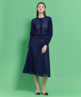 TOCCA CRYSTAL LABYRINTH スカート ネイビー系