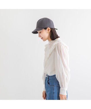 林八百吉商店 un chapeau  編上げキャップ チャコール