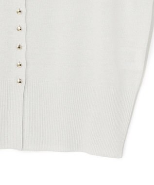 23区 L 【APPLAUDIR】コンパクト ラメカーディガン シルバー系