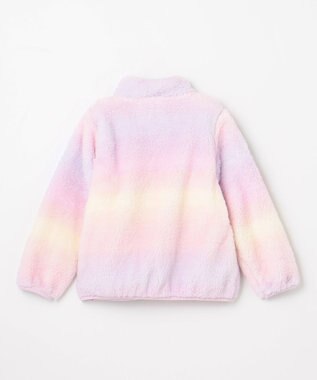 ANY KIDS ネコポケットボアブルゾン レインボー×ラベンダー