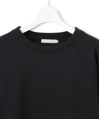 ICB L 【洗える】ジョーゼットジャージー  ドルマンスリーブプルオーバー ブラック系