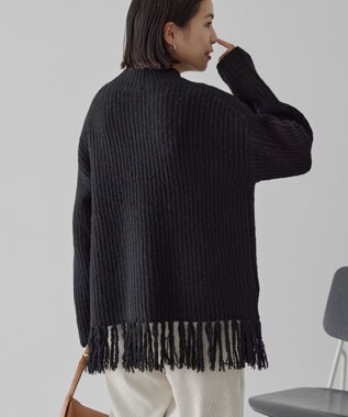AMERICAN HOLIC フリンジニットプルオーバー Black