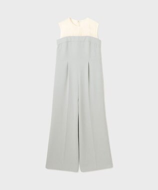 GRACE CONTINENTAL オーガン切替サロペ グレー