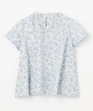 組曲 KIDS 【110-140㎝】サクラララ・ブラウス サックスブルー系5