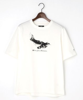 JOSEPH ABBOUD MOUNTAIN 【テーム・ヤルヴィコラボレーション/ゆったり】　　プレーティング天竺ヤルヴィー Tシャツ アザラシ