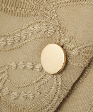 YECCA VECCA 刺繍ペプラムジレ Beige
