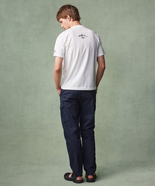 JOSEPH ABBOUD MOUNTAIN 【MADE IN JAPAN/吸水速乾/男女兼用】プレーティング天竺アウトドア Tシャツ ホワイト系