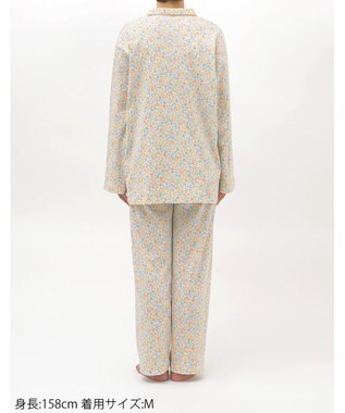 Wing パジャマ 綿100%(本体) スムース素材 長袖 長ズボン レディース EP7046 ウイング／ワコール オレンジ