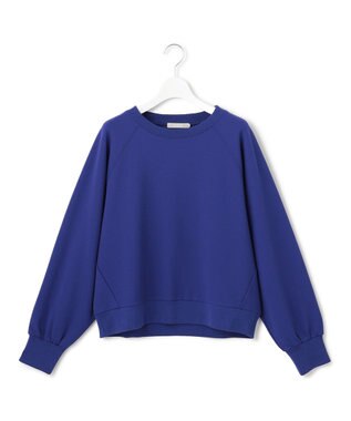 ICB L 【洗える】ジョーゼットジャージー  ドルマンスリーブプルオーバー ロイヤルブルー系