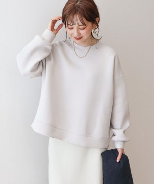 AMERICAN HOLIC サイドスリットポンチプルオーバー Gray Beige