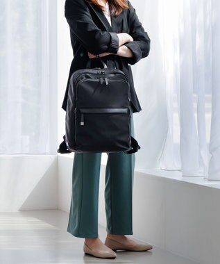 ACE BAGS & LUGGAGE 【雑誌掲載】 ace. ラプリム リュック レディースビジネス B4 15.6インチサイズ 68802 エース ブラック×ブラック