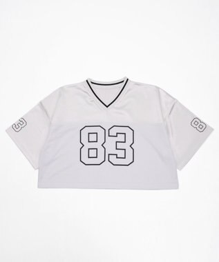 WEGO ゲームナンバリングサテンショートT ホワイト